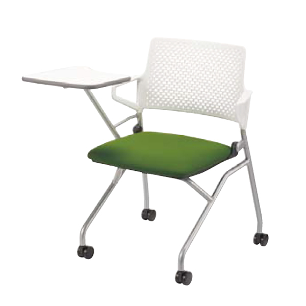 ウチダ ミーティングチェア FM-345シリーズ ネスティング脚 A4メモ台 FM-345 WST4 6-113-103/6-113-153