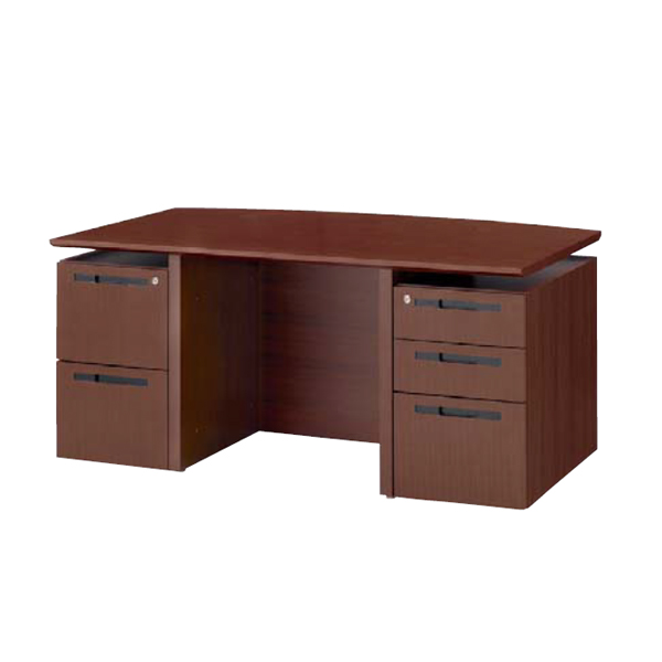 ウチダ 役員用家具 EDファニチュア MWシリーズ 両袖デスク W1600 W1600×D900×H720mm 6-311-7010