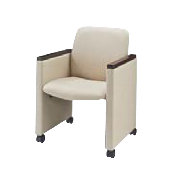 ウチダ 応接ミーティング RC-13N チェア RC-13N型　肘木付き 布張り 6-250-1336/6-250-1338