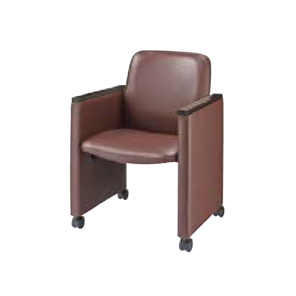 ウチダ 応接ミーティング RC-13N チェア RC-13N型　肘木付き ビニールレザー張り 6-250-1330/6-250-1332