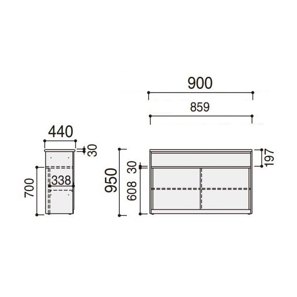 ウチダ システムカウンター ビジット-スタンダード(VISIT-standard) 