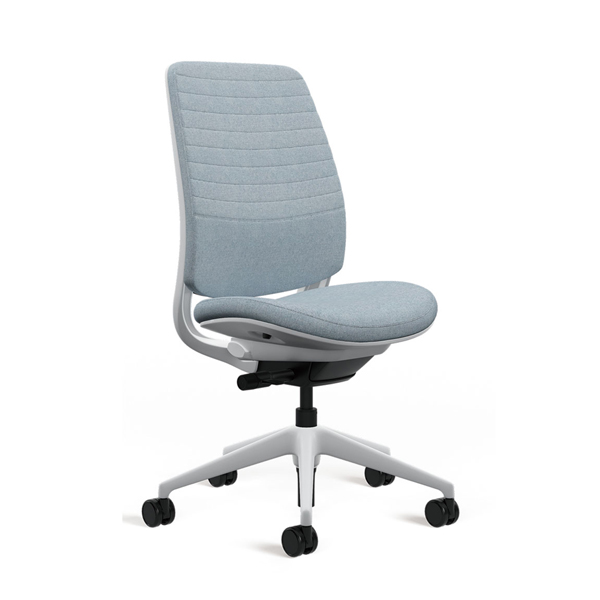 ウチダ スチールケース シリーズ2チェア 背キルティング シーガルフレーム 肘無 樹脂脚 5-323-31