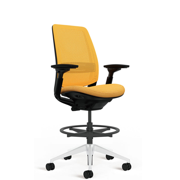 ウチダ スチールケース シリーズ2チェア 3Dマイクロニット ブラックフレーム ハイシート ポリッシュ脚 5-323-081