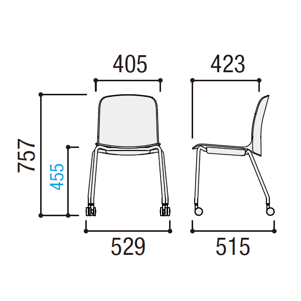 内田洋行 システムスタイルチェア CROP クロップ 