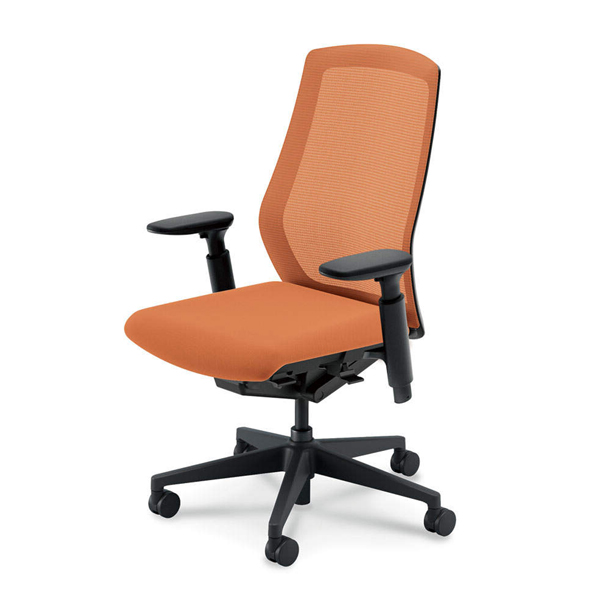 内田洋行 セレッツァ ブラックフレーム スタンダード HRなし アジャスタブル肘 KAAB型 ブラック脚 5-362-105