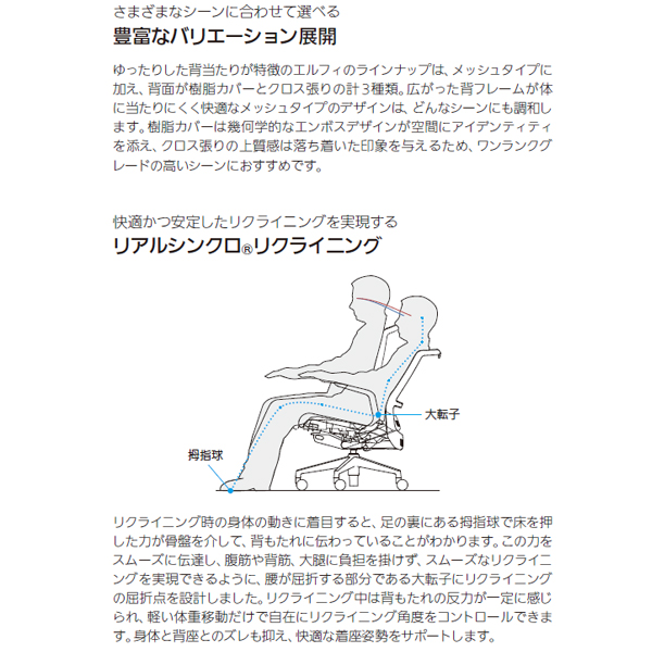 内田洋行 エルフィチェア(Elfie) メッシュタイプ ハイバック ホワイト