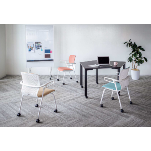 内田洋行 ミーティングチェア Cazetora(カゼトラチェア) 5本回転脚 背  