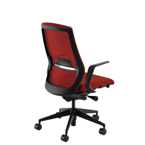 内田洋行 セレッツァチェア 背ミックスドメッシュ L型肘付 ランバー付 樹脂脚：ブラック脚 SA-310BBLA-PAL/5-362-401