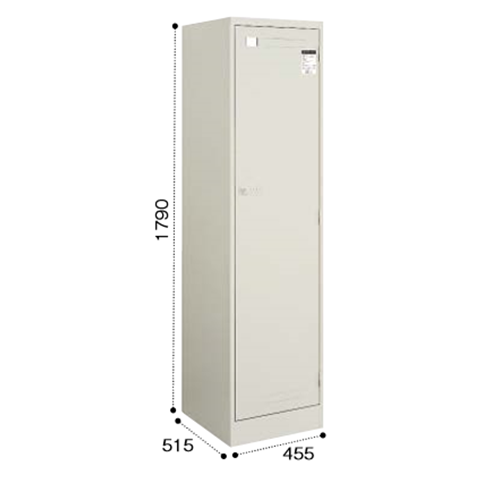 コクヨ　LKロッカー ナチュラルグレータイプ 1人用ロッカー W455D515H1790 シリンダー錠 LK-1F1