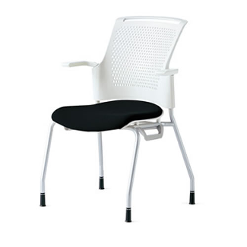 プラス チェダーCシリーズチェア 4本脚タイプ 背ヌード 肘付 MB-W61SH/MB-W51SH