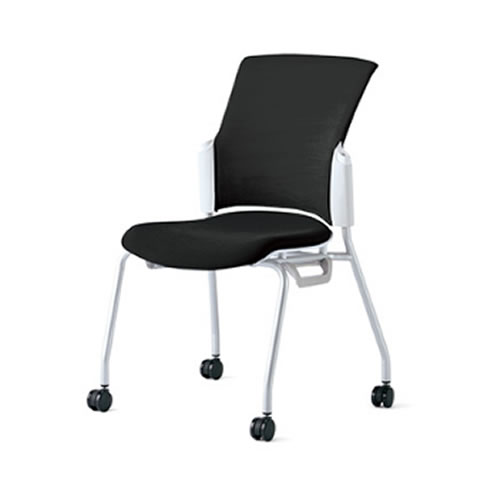 プラス チェダーCシリーズチェア キャスター脚タイプ 背クッション 肘なし MC-W62S/MC-W52S