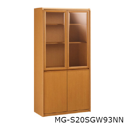 コクヨ 役員室用家具 マネージメント S200シリーズ 両開き書棚 W900×D445×H1800 MG-S20SG