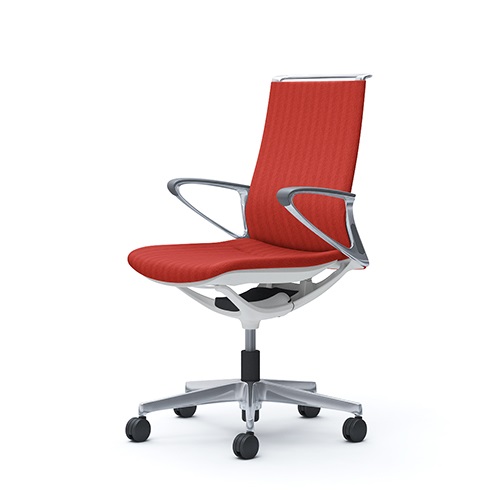 オカムラ モードチェア ヘリンボーン ミドルバック デザインアーム アルミフレーム 5本脚 CA85BS-FWJ/CA85BS-FWK/CA85BZ-FWJ/CA85BZ-FWK