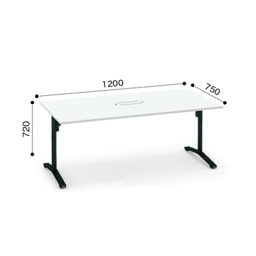 コクヨ ビエナ ミーティングテーブル 角形天板 T字脚 天板固定 塗装脚 キャスター脚 配線ボックス付き MT-V127B※-C