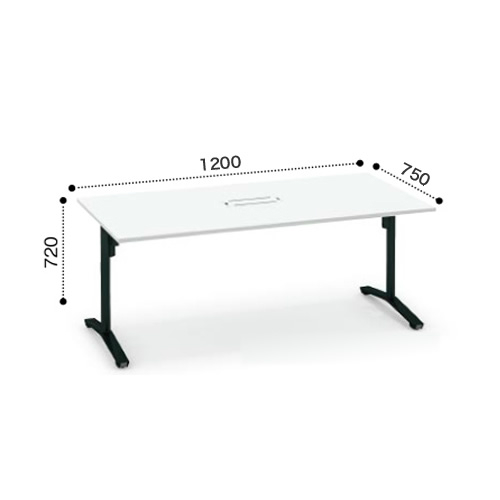 コクヨ ビエナ ミーティングテーブル 角形天板 T字脚 天板固定 塗装脚 アジャスター脚 配線ボックス付き MT-V127B※-E