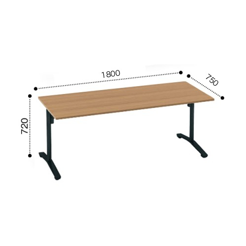 コクヨ ビエナ ミーティングテーブル 角形天板 T字脚 天板固定 塗装脚 アジャスター脚 配線ボックスなし MT-V187※-E