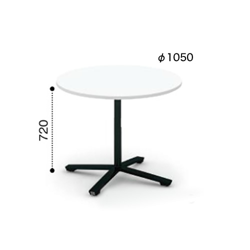 コクヨ ビエナ ミーティングテーブル 単柱脚 円形天板 天板固定 塗装脚 キャスター脚 MT-VE10※-CN