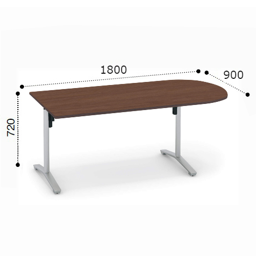 コクヨ ビエナ ミーティングテーブル U字形天板 T字脚 天板固定 塗装脚 アジャスター脚 配線ボックス無 MT-VU189※-E