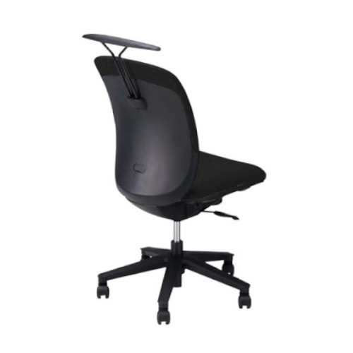 ナイキ ヴィアーレチェア (VIALE) ミドルバック ビニールレザー張り ハンガー付 肘なし VE510H-BK