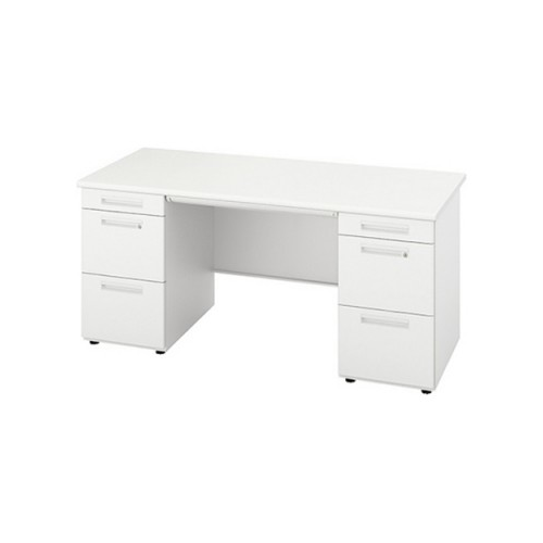 ナイキ XEDH型デスク 両袖デスク W1600×D700×H720 XEDH167GG-WH/XEDH167GG-WS