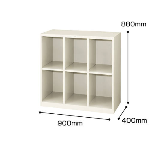 ナイキ スクールロッカー（オープンタイプ） 6人用 ホワイト/ウォームホワイト HB6A-HK/HB6A-AW