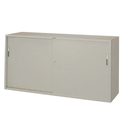 ナイキ 奥深引違い書庫 スチール戸 W1760×D515×H880 HS637-AW