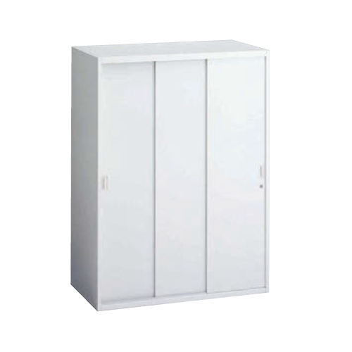 オカムラ レクトライン収納 3枚引き違い書庫 上置き下置き兼用 W900×D400×H1200 4H45ZL-ZA75/4H45ZL-Z13