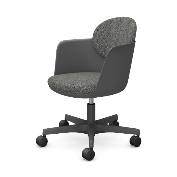 オカムラ フローリスチェア(Foiris) ミーティングチェア  5本脚 キャスター付 ブークレ 布張り CS71ME-F7Q2