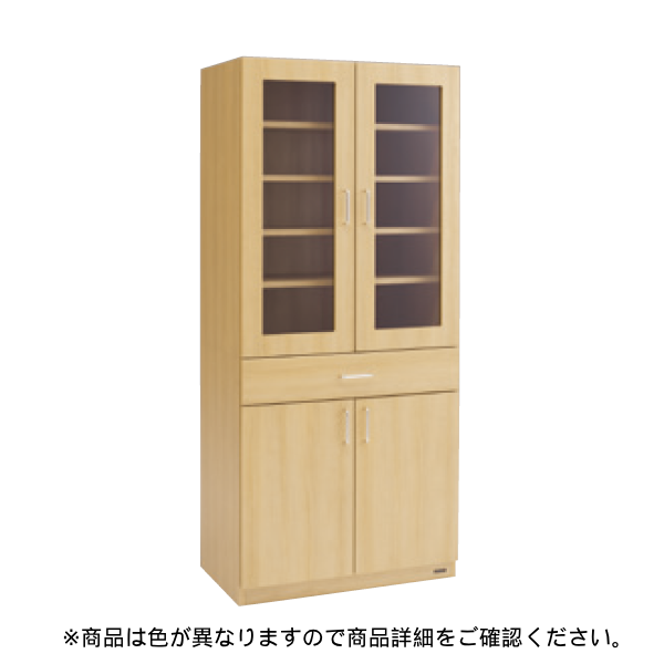 オカムラ 木製カップケース （開き戸）  L859CB-MBV