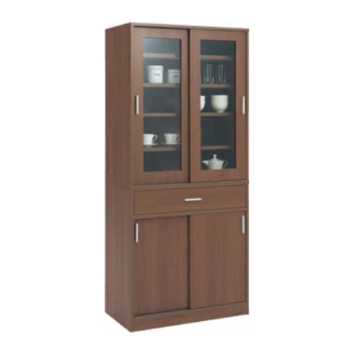 オカムラ 木製カップケース （引き戸） L859DB-ML19