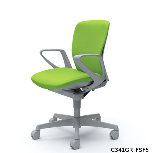 オカムラ スラートチェア ローバック デザインアーム 樹脂脚  C341WR-FS/C341ZR-FS/C341GR-FS/C341XR-FS/C341JR-FS/C341CR-FS