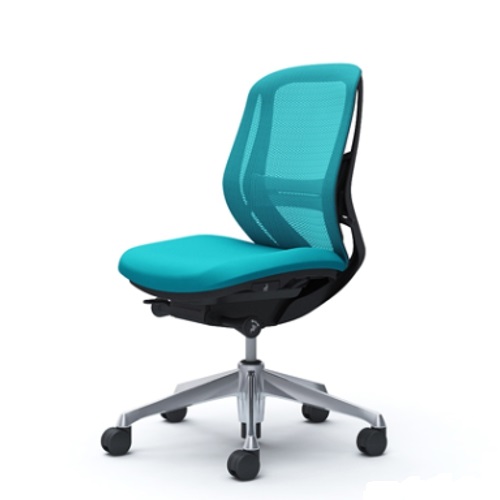 オカムラ シルフィーチェア ローバック メッシュタイプ 肘なし ランバーサポート付 ポリッシュ脚 C631BS-FM/C631BZ-FM