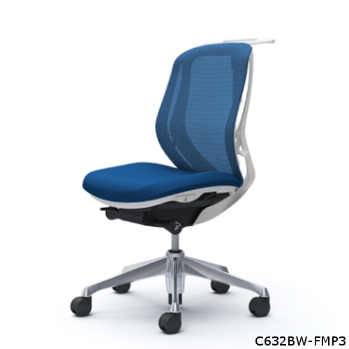 オカムラ シルフィーチェア ローバック メッシュタイプ 肘なし ハンガー付 ポリッシュ脚 C632BR-FM/C632BW-FM