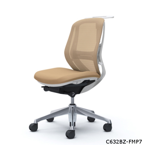 オカムラ シルフィー ローバック メッシュタイプ 肘なし ハンガー付 ランバーサポート付 ポリッシュ脚 C632BS-FM/C632BZ-FM