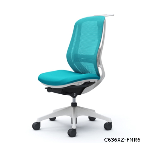 オカムラ シルフィーチェア ハイバック メッシュタイプ 肘なし ハンガー.ランバーサポート付 樹脂成型脚 C636XS-FM/C636XZ-FM