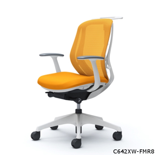 オカムラ シルフィーチェア ローバック メッシュタイプ デザインアーム ハンガー付 樹脂成型脚 C642XR-FM/C642XW-FM