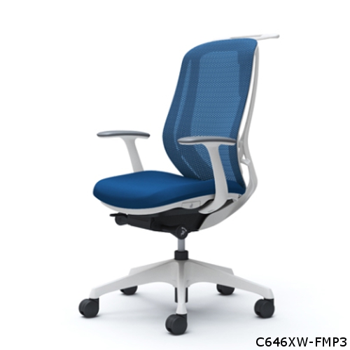 オカムラ シルフィーチェア ハイバック メッシュタイプ デザインアーム ハンガー付 樹脂成型脚 C646XR-FM/C646XW-FM