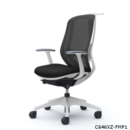 オカムラ シルフィー ハイバック メッシュ デザインアーム ハンガー.ランバーサポート付 樹脂成型脚 C646XS-FM/C646XZ-FM