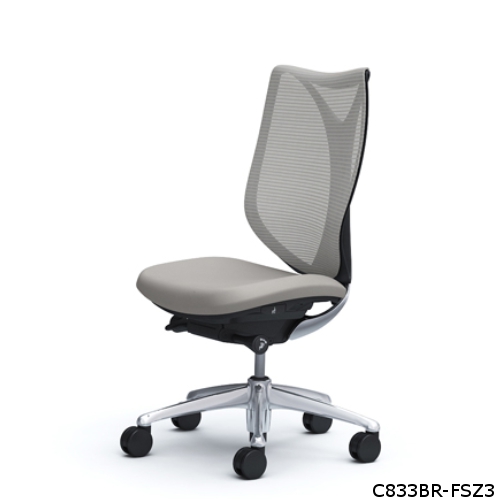 オカムラ サブリナチェア スタンダード ブラックボディ ハイバック 肘無 ハンガー無 ランバー無 C833BR-FS