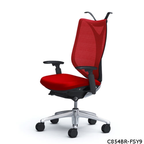 オカムラ サブリナチェア スタンダード ブラックボディ ハイバック アジャストアーム ハンガー付 ランバー無 C854BR-FS