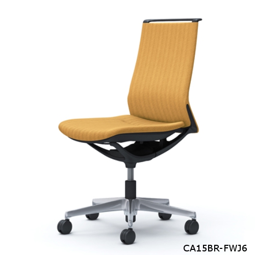 オカムラ モードチェア ヘリンボーンタイプ ミドルバック 肘なし ポリッシュ脚 CA15BR-FWJ/CA15BR-FWK/CA15BW-FWJ/CA15BW-FWK