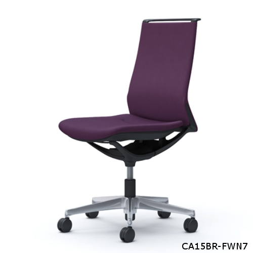 オカムラ モードチェア ミックスタイプ ミドルバック 肘なし ポリッシュ脚 CA15BR-FWM/CA15BR-FWN/CA15BW-FWM/CA15BW-FWN