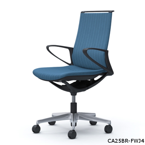 オカムラ モードチェア ヘリンボーンタイプ ミドルバック デザインアーム ポリッシュ脚 CA25BR-FWJ/CA25BR-FWK/CA25BW-FWJ/CA25BW-FWK