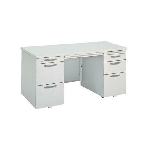 オカムラ SDデスクシステム スタンダードタイプ 両袖デスク 左３段(Ａ４*２段) 右４段 W1400×D700×H700 DS08ZD-MB51