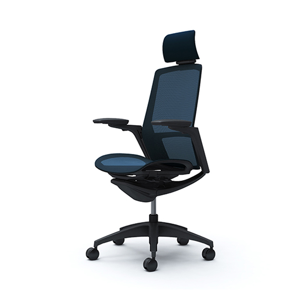 オカムラ フィノラチェア エクストラハイバック 座メッシュ ブラックパネル ブラック脚 アジャストアーム C78AMR-F1E/C78AMR-F1F