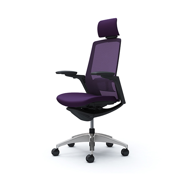 オカムラ フィノラチェア エクストラハイバック 座クッション メッキパネル ポリッシュ脚 アジャストアーム C78CBS-F1G/C78CBS-F1H