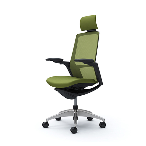 オカムラ フィノラチェア エクストラハイバック 座クッション ブラックパネル ポリッシュ脚 アジャストアーム C78CAR-F1G/C78CAR-F1H