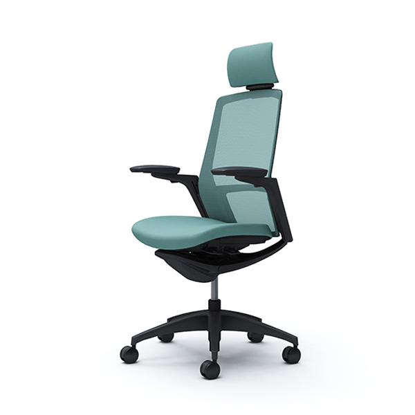 オカムラ フィノラチェア エクストラハイバック 座クッション ブラックパネル ブラック脚 アジャストアーム C78CMR-F1G/C78CMR-F1H