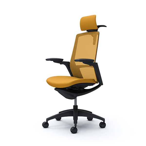 オカムラ フィノラチェア エクストラハイバック 座クッション ブラックパネル ブラック脚 アジャストアーム C78DMR-F1G/C78DMR-F1H