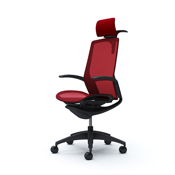 オカムラ フィノラチェア エクストラハイバック 座メッシュ ブラックパネル ブラック脚 デザインアーム C74BMR-F1E/C74BMR-F1F